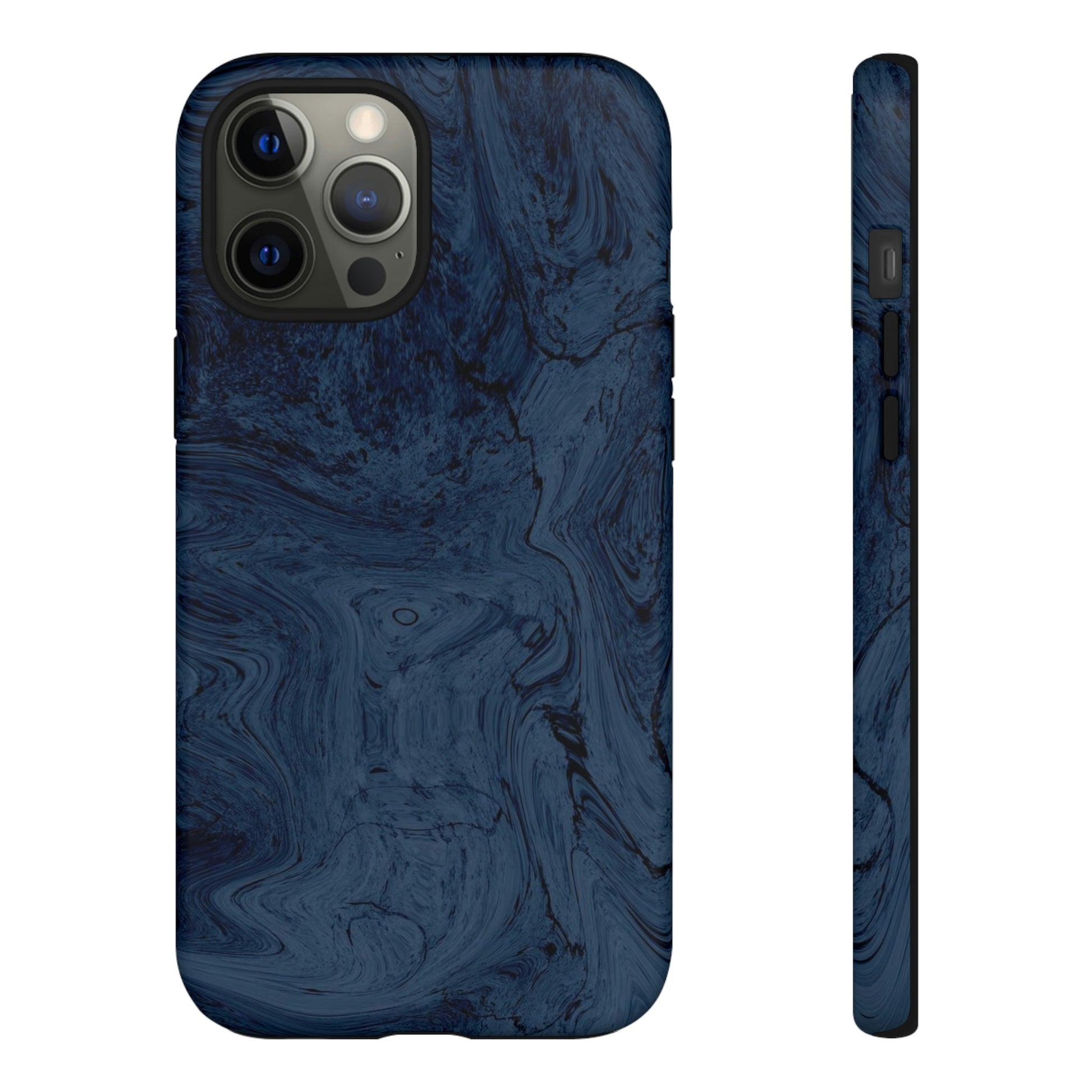 Phone Case-BLUE MARBLE | Tough-iPhone 12 Pro Max-Matte-PhoneCaseBoss-Phone-Best-Phone-Cases