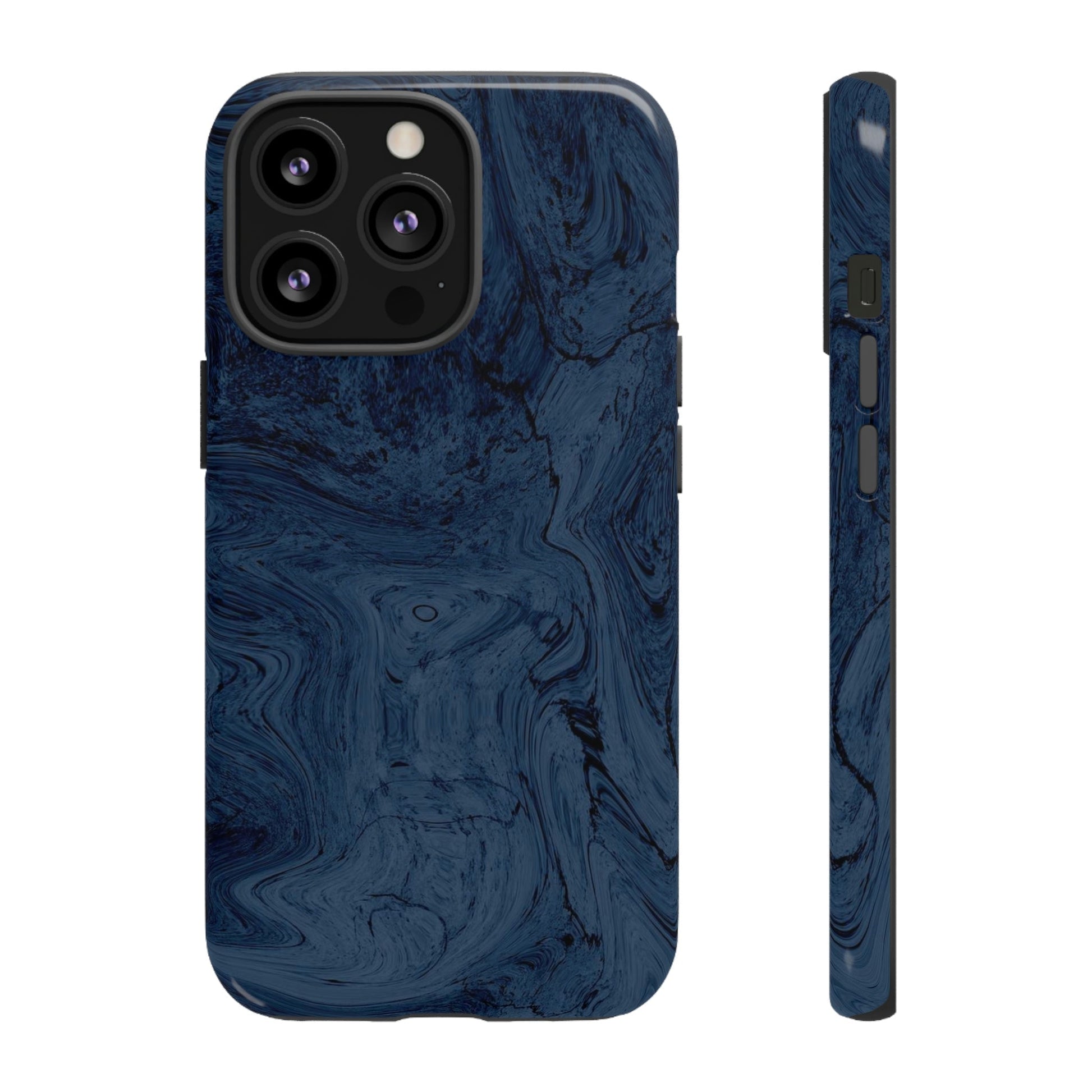 Phone Case-BLUE MARBLE | Tough-iPhone 13 Pro-Glossy-PhoneCaseBoss-Phone-Best-Phone-Cases