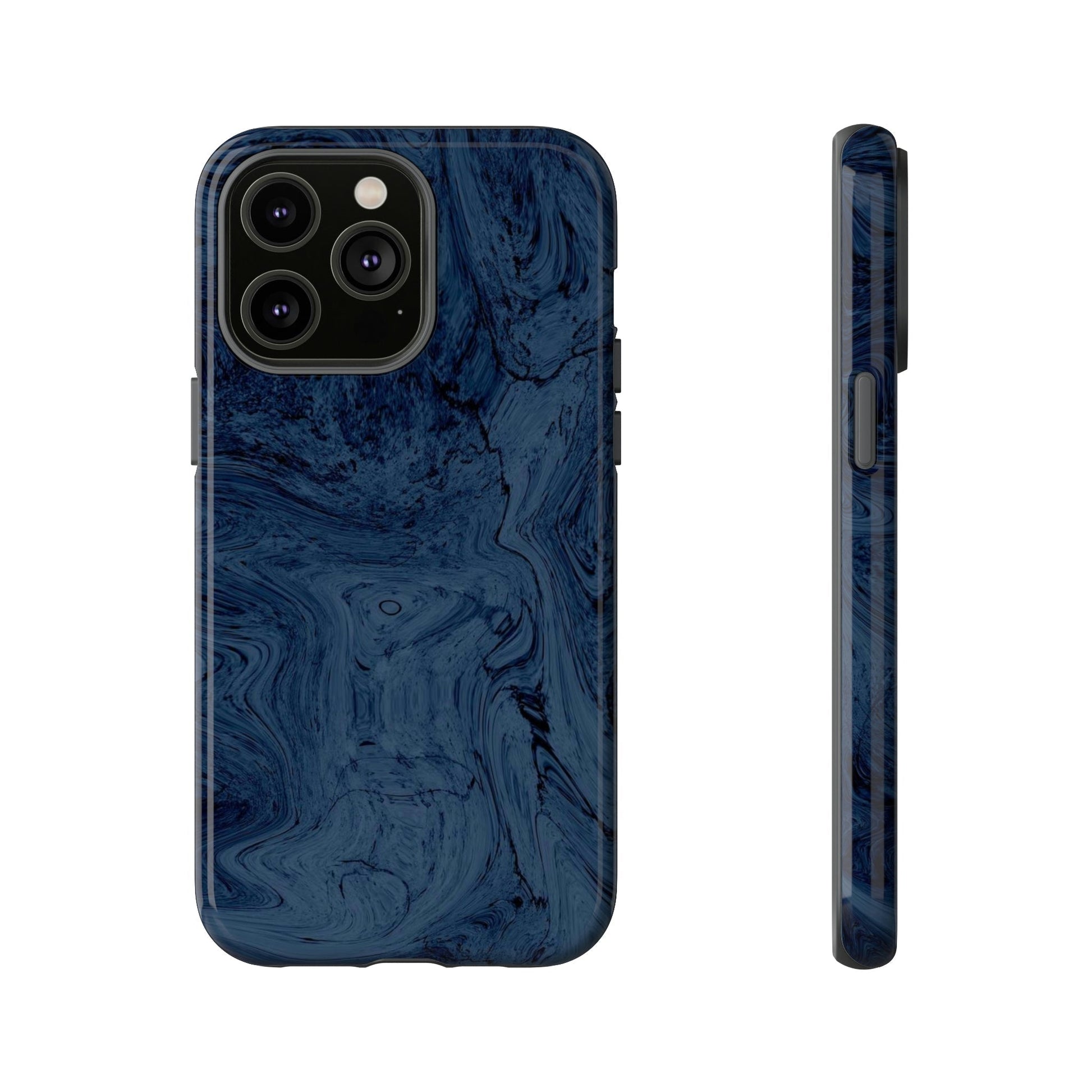 Phone Case-BLUE MARBLE | Tough-iPhone 14 Pro Max-Glossy-PhoneCaseBoss-Phone-Best-Phone-Cases