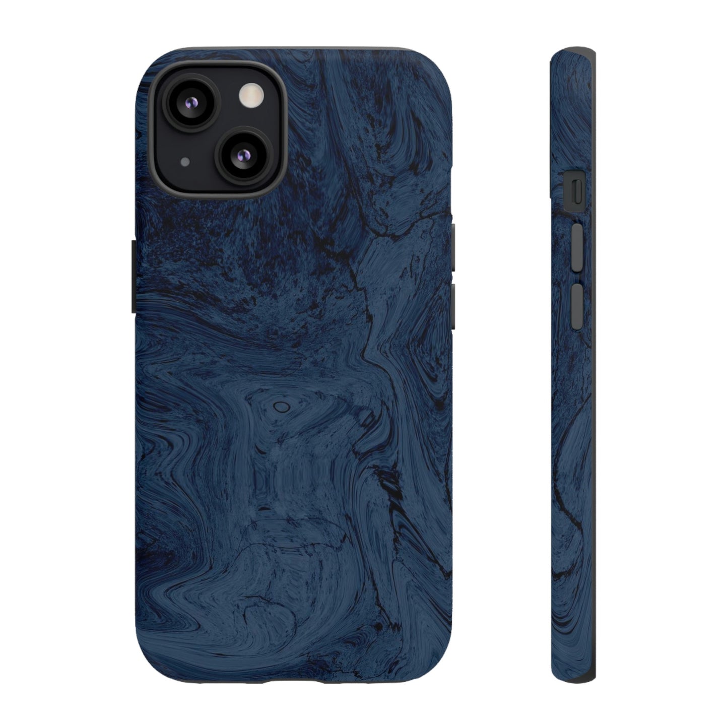 Phone Case-BLUE MARBLE | Tough-iPhone 13-Matte-PhoneCaseBoss-Phone-Best-Phone-Cases