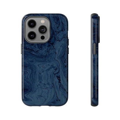 Phone Case-BLUE MARBLE | Tough-iPhone 14 Pro-Glossy-PhoneCaseBoss-Phone-Best-Phone-Cases