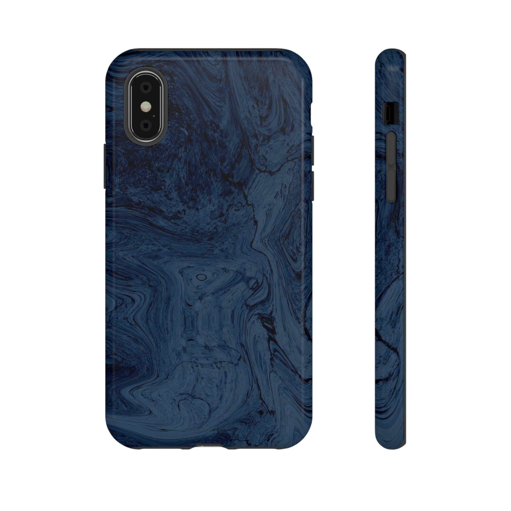 Phone Case-BLUE MARBLE | Tough-iPhone XS-Glossy-PhoneCaseBoss-Phone-Best-Phone-Cases