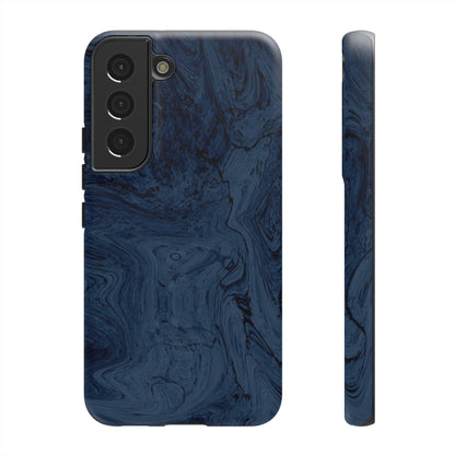 Phone Case-BLUE MARBLE | Tough-Samsung Galaxy S22-Matte-PhoneCaseBoss-Phone-Best-Phone-Cases