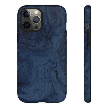 Phone Case-BLUE MARBLE | Tough-iPhone 12 Pro Max-Glossy-PhoneCaseBoss-Phone-Best-Phone-Cases