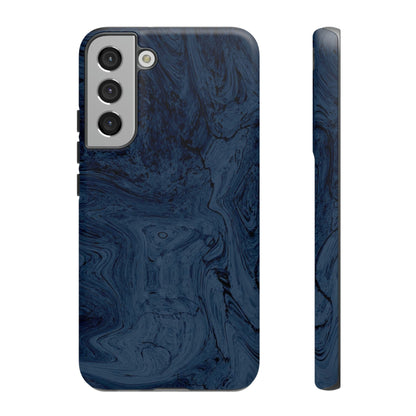 Phone Case-BLUE MARBLE | Tough-Samsung Galaxy S22 Plus-Matte-PhoneCaseBoss-Phone-Best-Phone-Cases