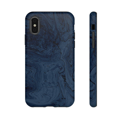 Phone Case-BLUE MARBLE | Tough-iPhone X-Matte-PhoneCaseBoss-Phone-Best-Phone-Cases