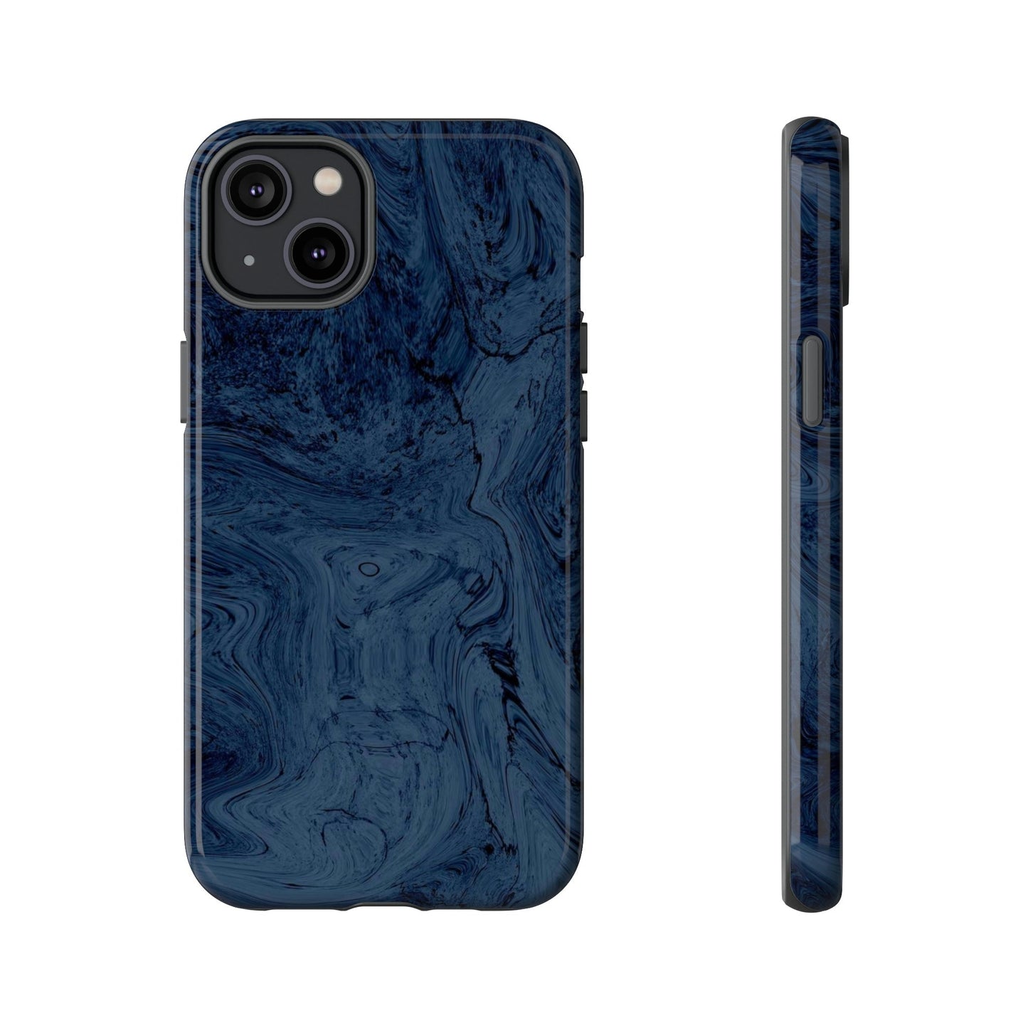 Phone Case-BLUE MARBLE | Tough-iPhone 14 Plus-Glossy-PhoneCaseBoss-Phone-Best-Phone-Cases