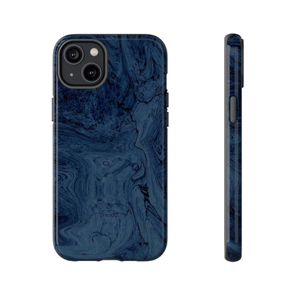 Phone Case-BLUE MARBLE | Tough-iPhone 14 Plus-Glossy-PhoneCaseBoss-Phone-Best-Phone-Cases