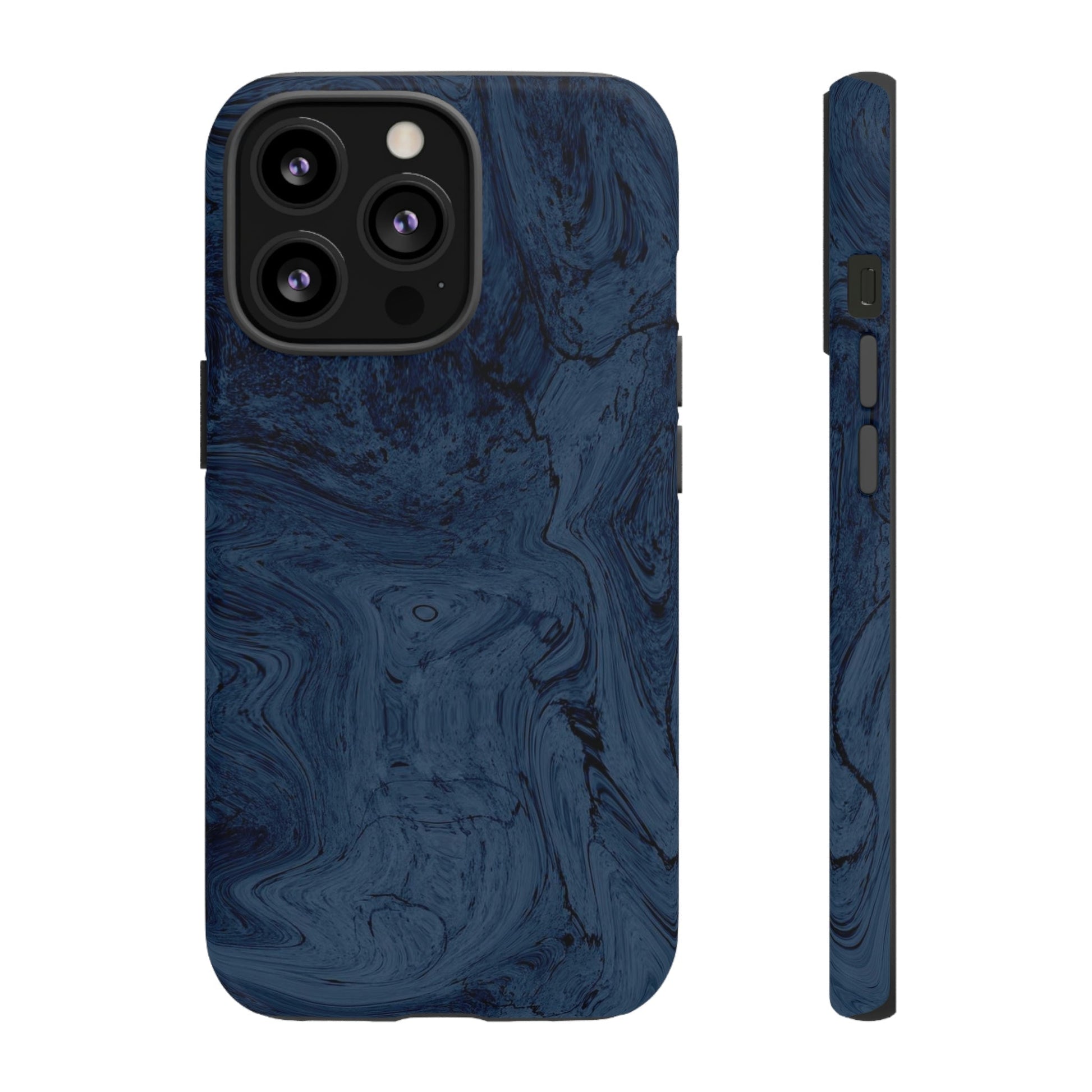 Phone Case-BLUE MARBLE | Tough-iPhone 13 Pro-Matte-PhoneCaseBoss-Phone-Best-Phone-Cases