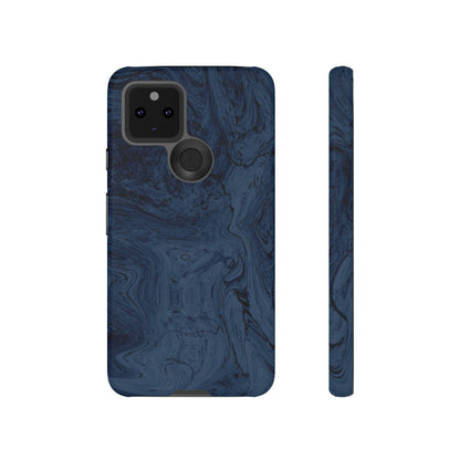 Phone Case-BLUE MARBLE | Tough-Google Pixel 5 5G-Matte-PhoneCaseBoss-Phone-Best-Phone-Cases