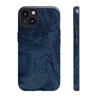 Phone Case-BLUE MARBLE | Tough-iPhone 13-Glossy-PhoneCaseBoss-Phone-Best-Phone-Cases