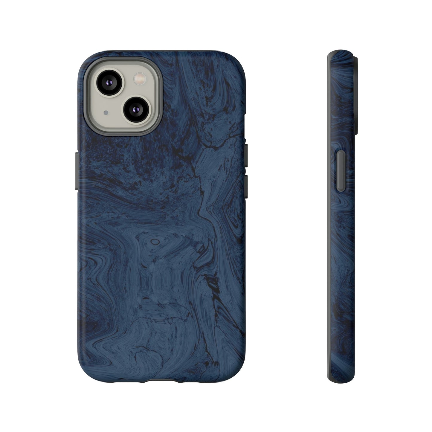 Phone Case-BLUE MARBLE | Tough-iPhone 14-Matte-PhoneCaseBoss-Phone-Best-Phone-Cases