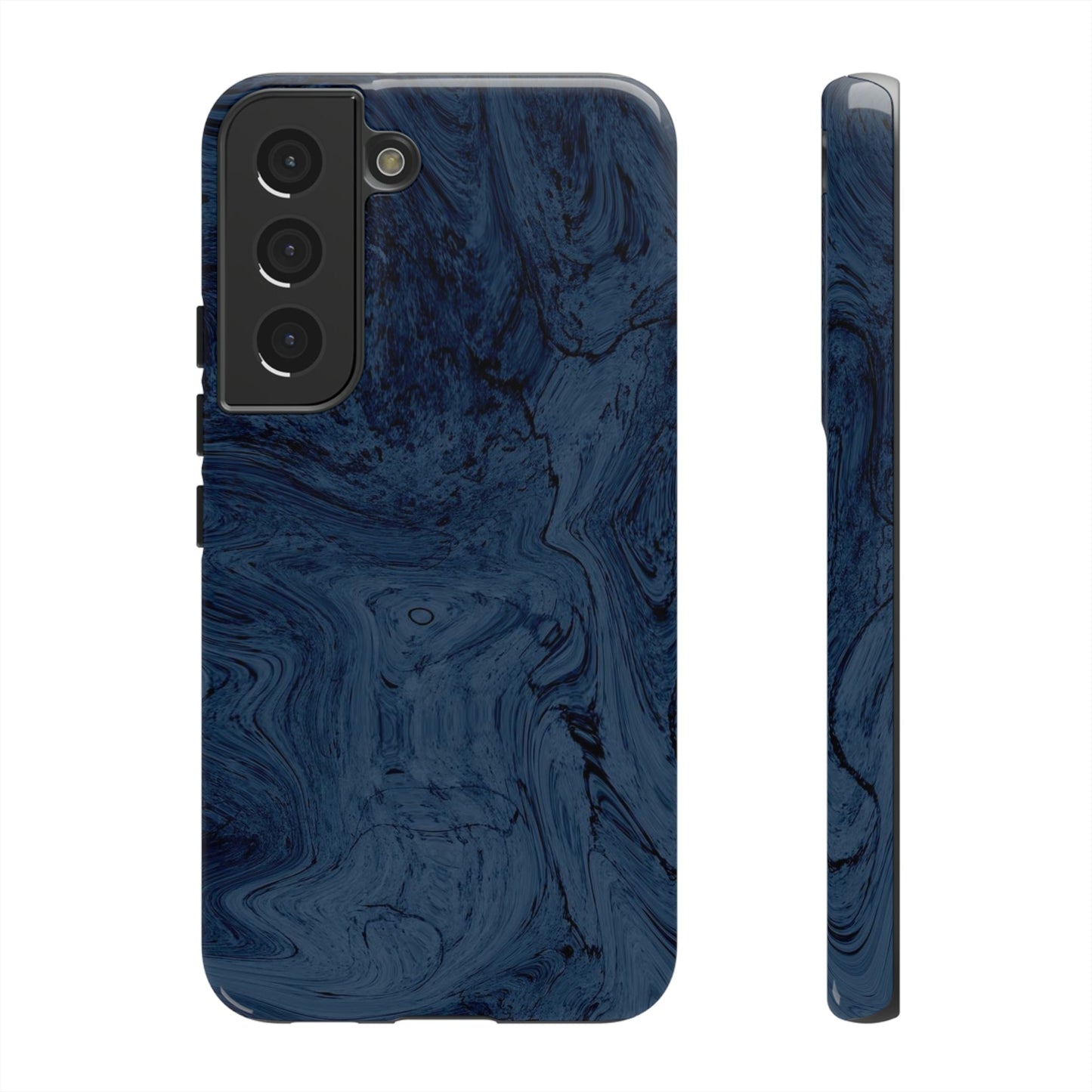 Phone Case-BLUE MARBLE | Tough-Samsung Galaxy S22-Glossy-PhoneCaseBoss-Phone-Best-Phone-Cases