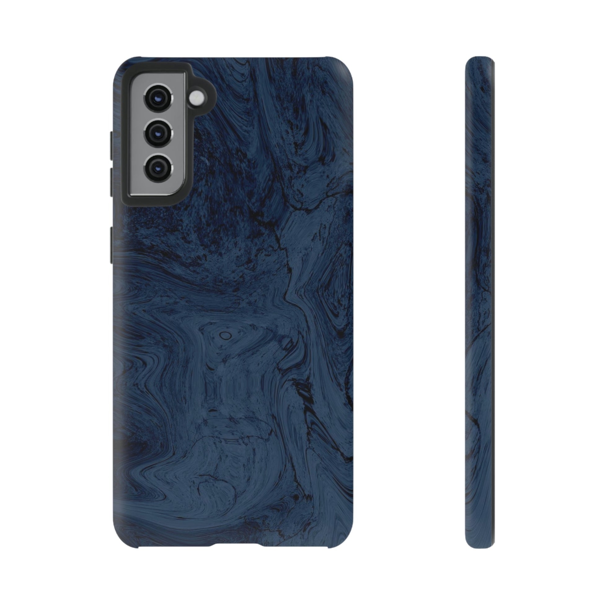 Phone Case-BLUE MARBLE | Tough-Samsung Galaxy S21 Plus-Matte-PhoneCaseBoss-Phone-Best-Phone-Cases