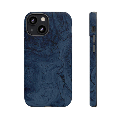 Phone Case-BLUE MARBLE | Tough-iPhone 13 Mini-Matte-PhoneCaseBoss-Phone-Best-Phone-Cases