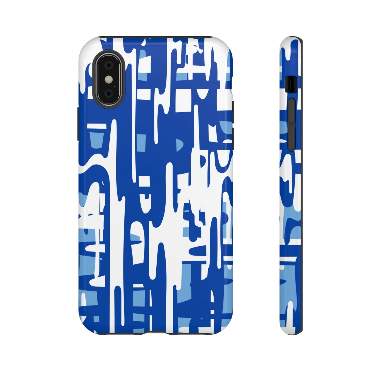 Phone Case-BLUE PAINTS | Tough-iPhone X-Glossy-PhoneCaseBoss-Phone-Best-Phone-Cases