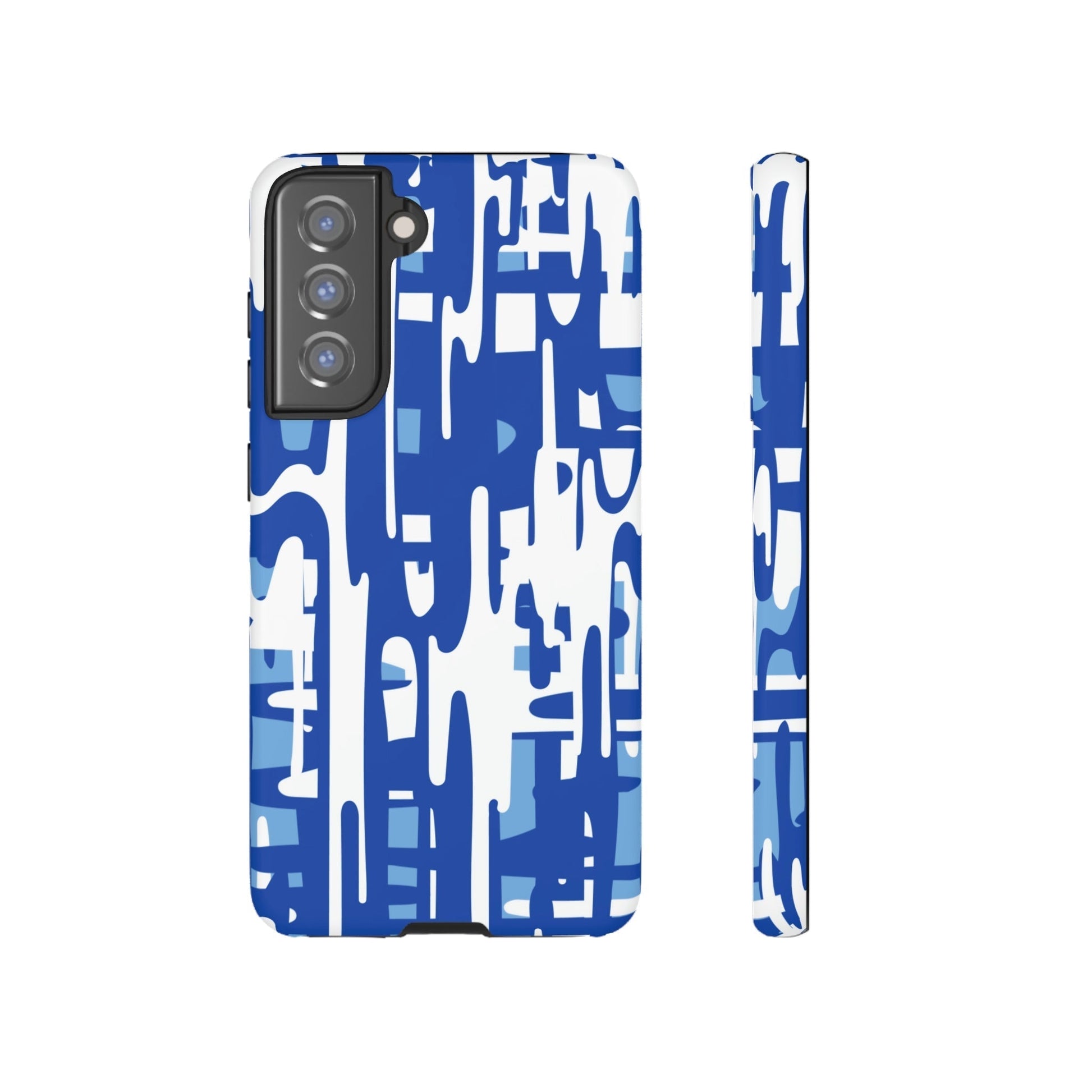 Phone Case-BLUE PAINTS | Tough-Samsung Galaxy S21 FE-Matte-PhoneCaseBoss-Phone-Best-Phone-Cases