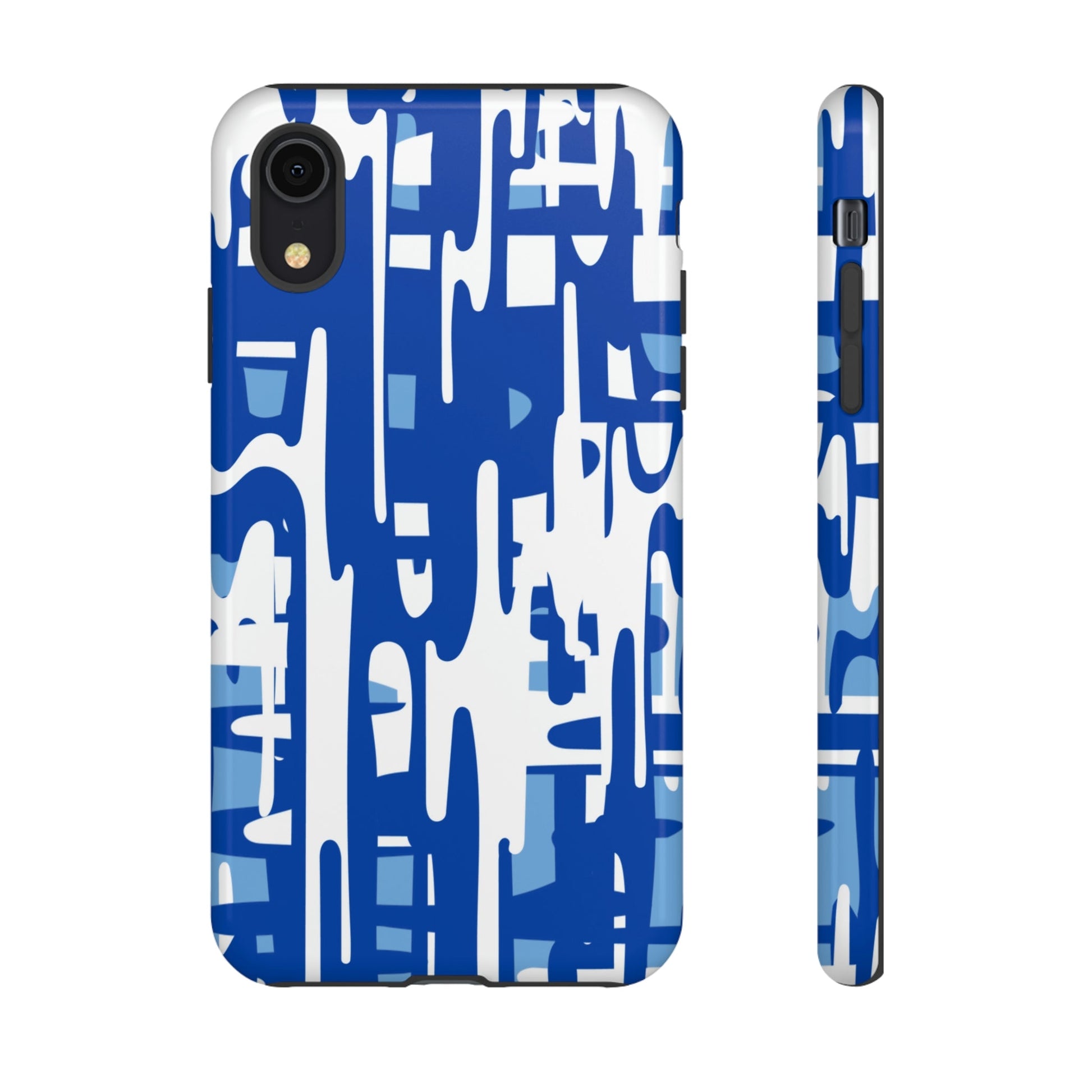 Phone Case-BLUE PAINTS | Tough-iPhone XR-Glossy-PhoneCaseBoss-Phone-Best-Phone-Cases