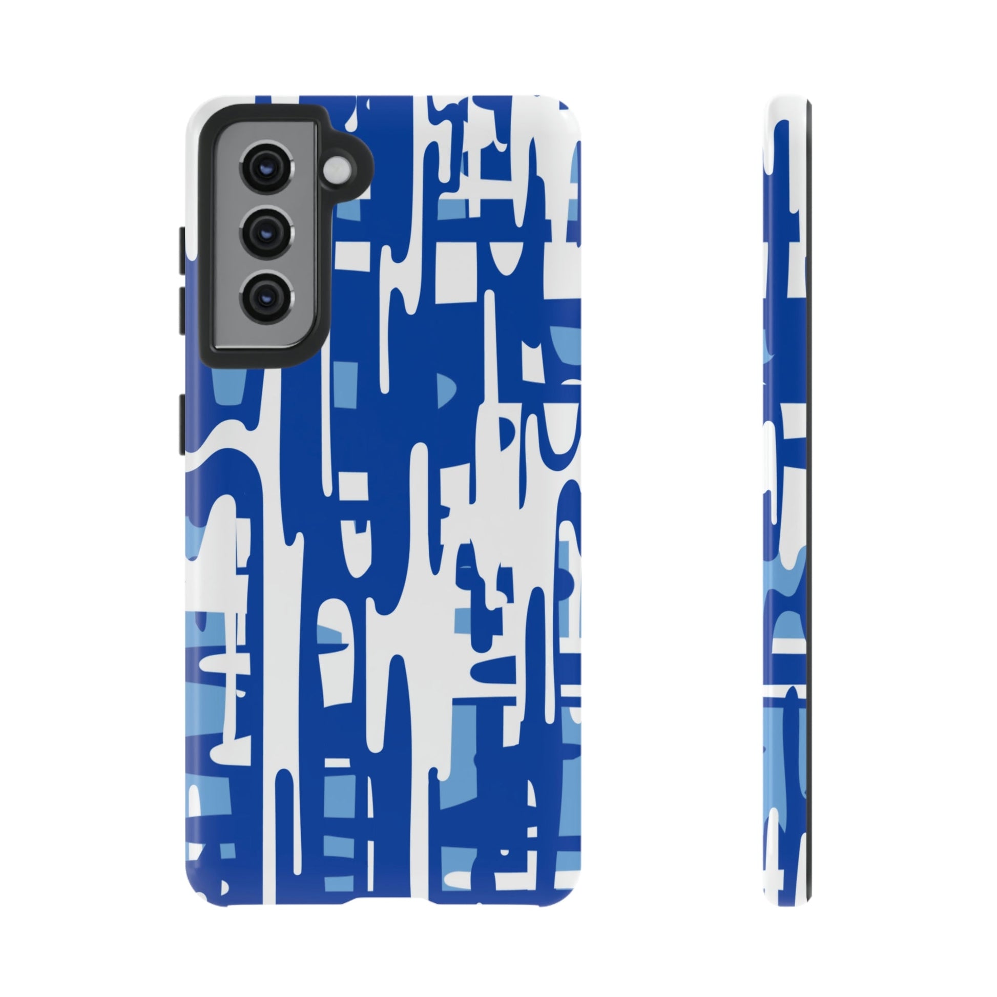 Phone Case-BLUE PAINTS | Tough-Samsung Galaxy S21-Glossy-PhoneCaseBoss-Phone-Best-Phone-Cases