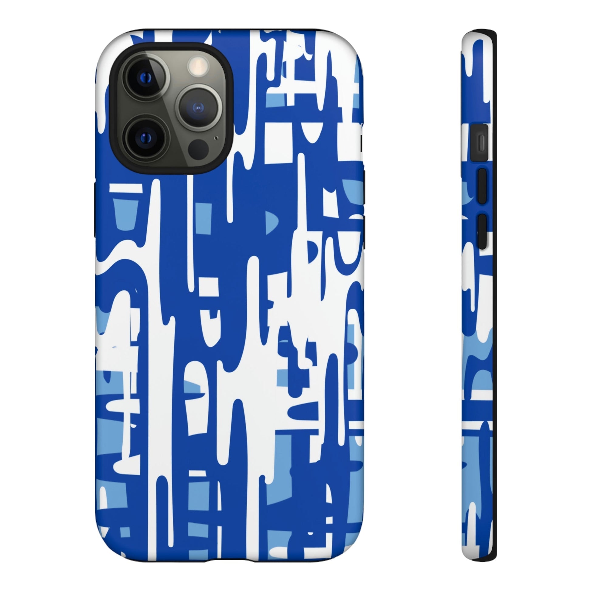 Phone Case-BLUE PAINTS | Tough-iPhone 12 Pro Max-Matte-PhoneCaseBoss-Phone-Best-Phone-Cases