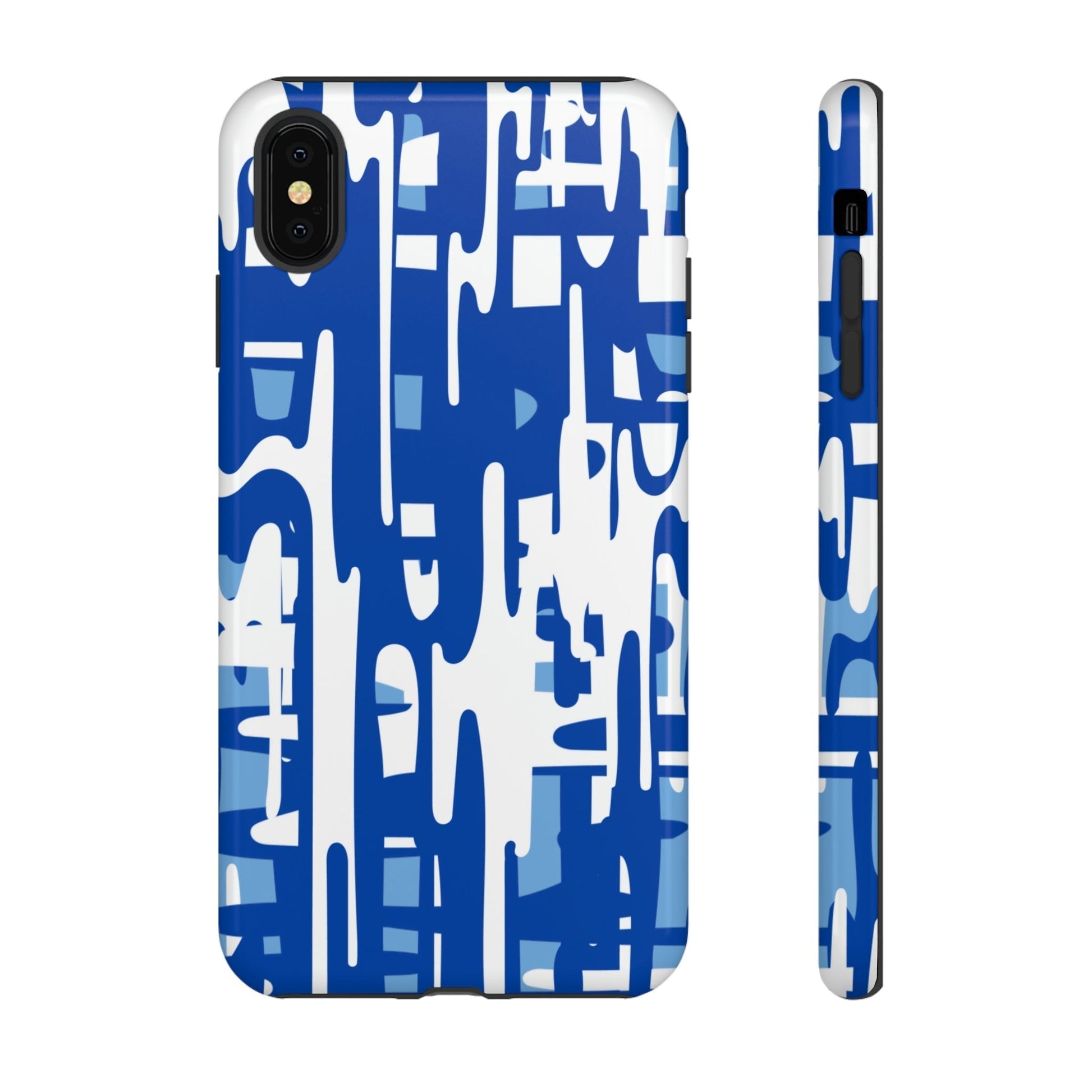 Phone Case-BLUE PAINTS | Tough-iPhone XS MAX-Glossy-PhoneCaseBoss-Phone-Best-Phone-Cases