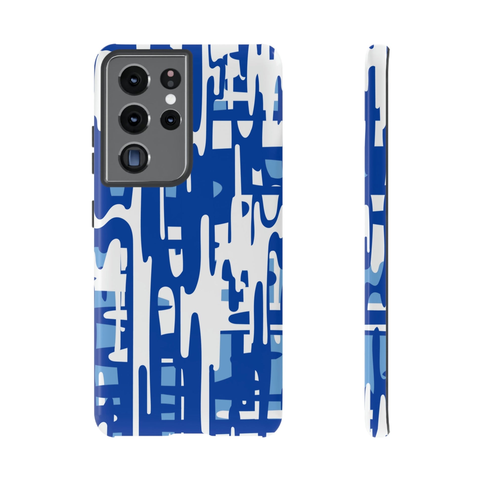 Phone Case-BLUE PAINTS | Tough-Samsung Galaxy S21 Ultra-Glossy-PhoneCaseBoss-Phone-Best-Phone-Cases