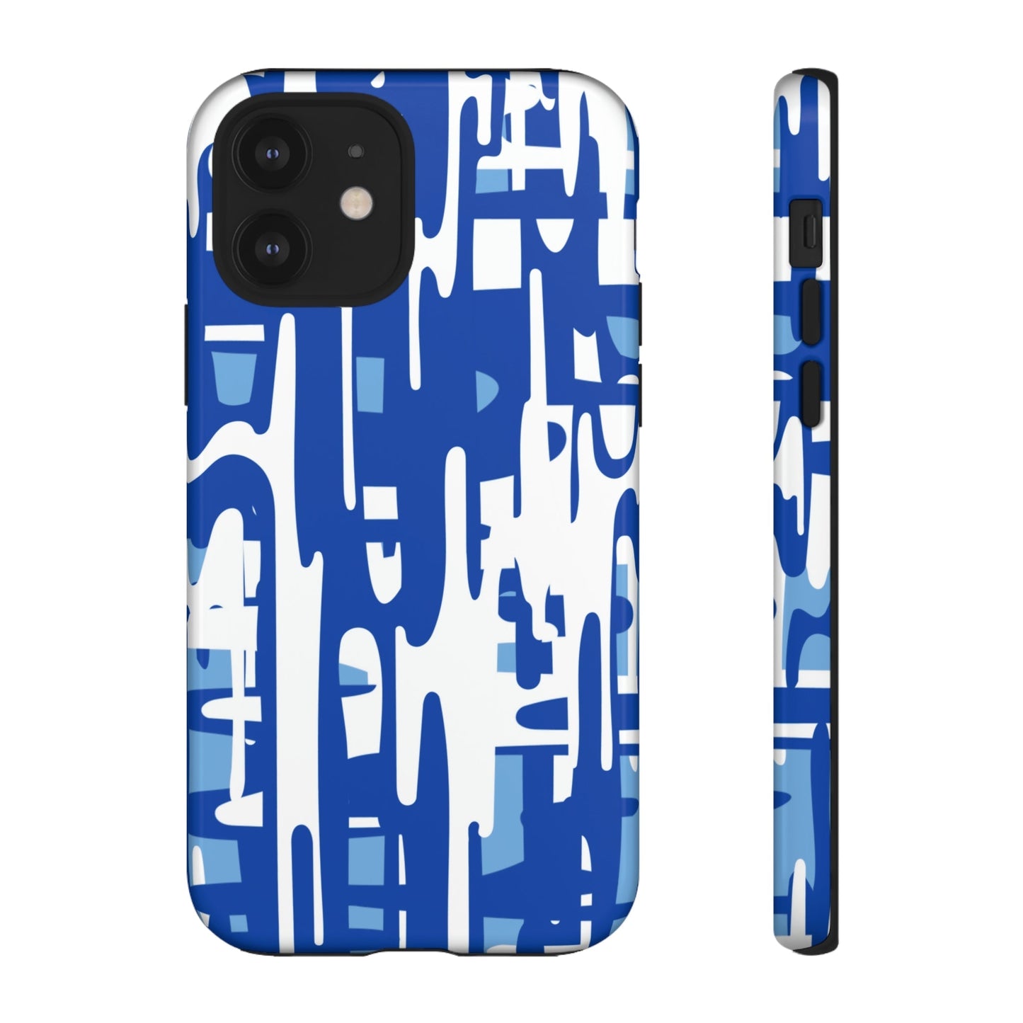 Phone Case-BLUE PAINTS | Tough-iPhone 12-Glossy-PhoneCaseBoss-Phone-Best-Phone-Cases