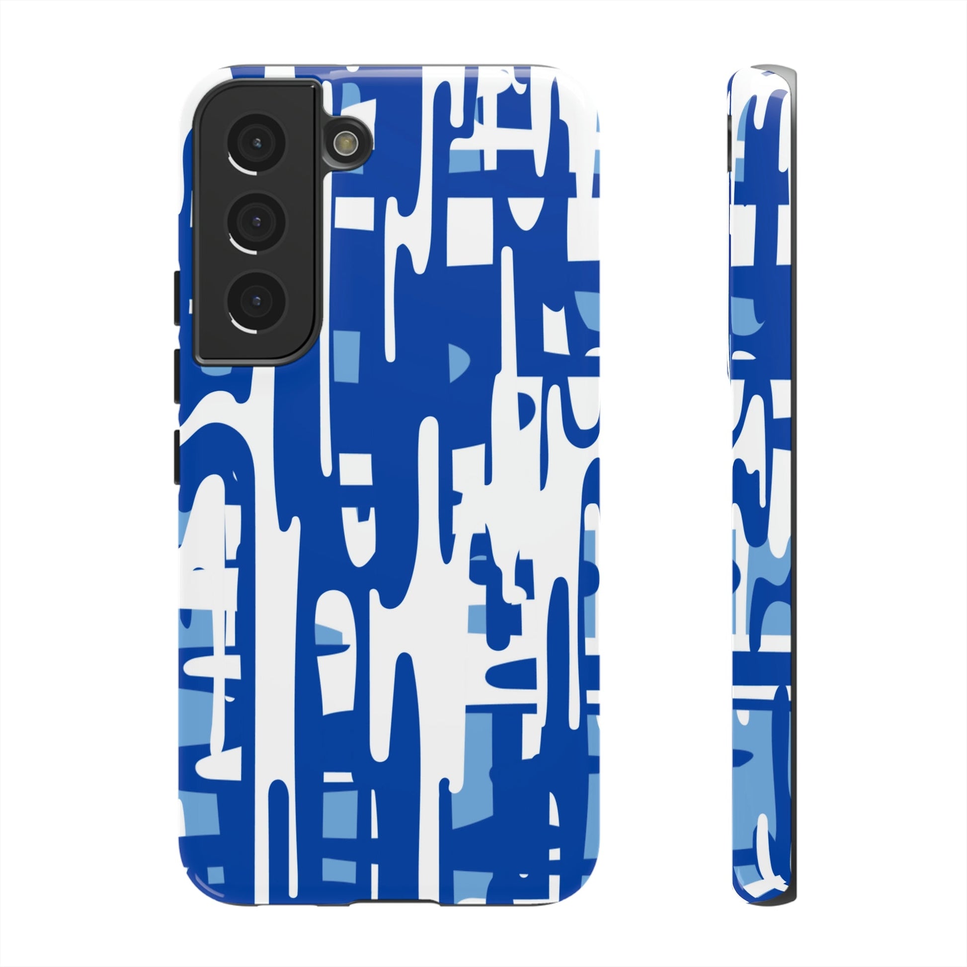 Phone Case-BLUE PAINTS | Tough-Samsung Galaxy S22-Glossy-PhoneCaseBoss-Phone-Best-Phone-Cases