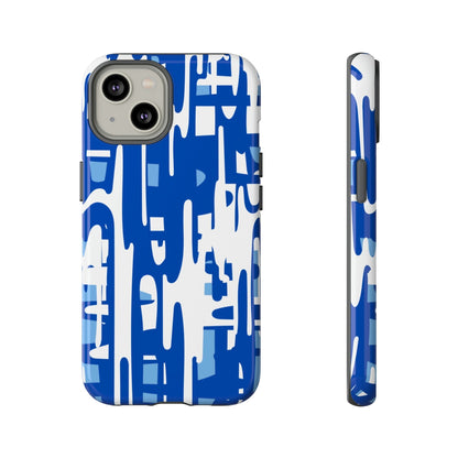 Phone Case-BLUE PAINTS | Tough-iPhone 14-Glossy-PhoneCaseBoss-Phone-Best-Phone-Cases