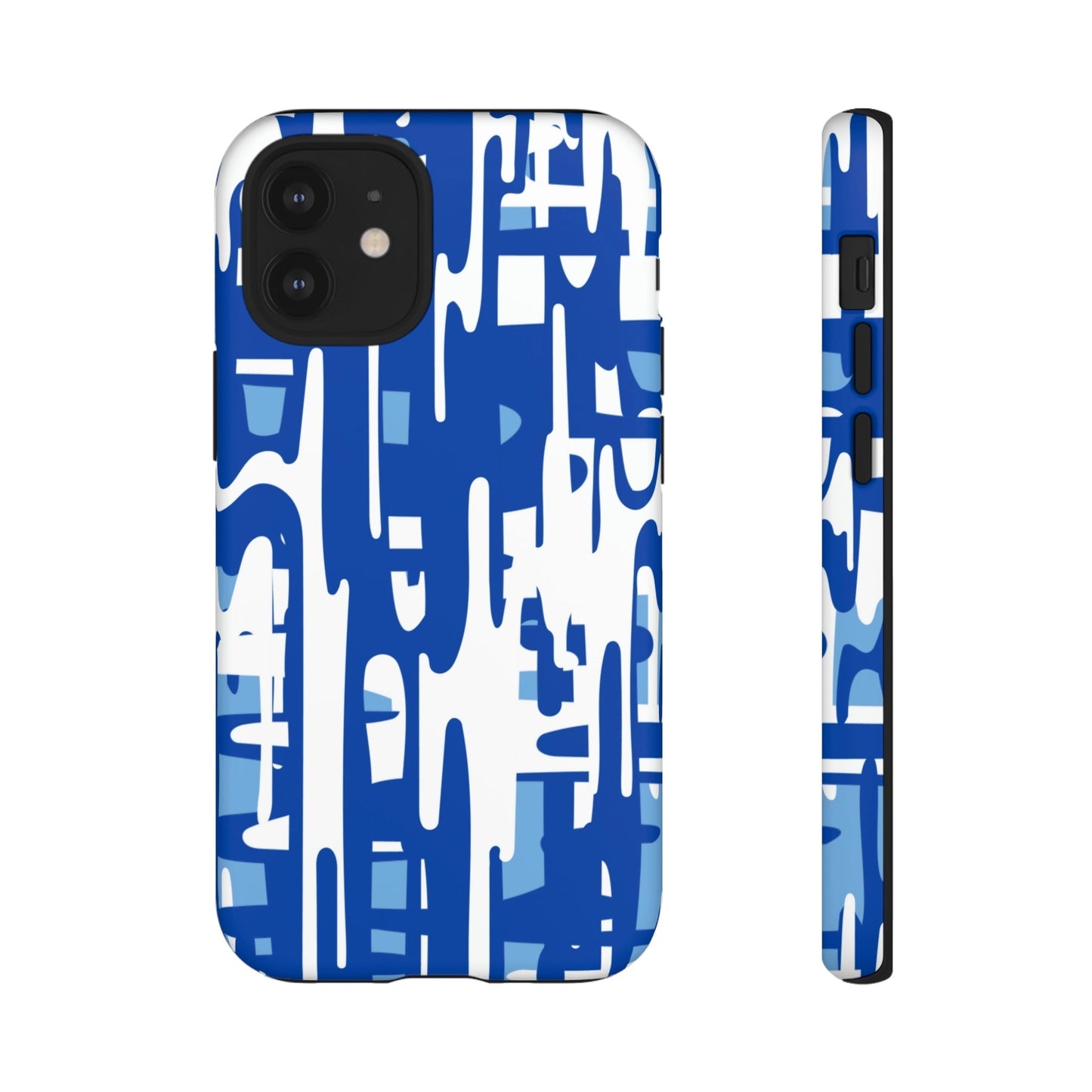 Phone Case-BLUE PAINTS | Tough-iPhone 12 Mini-Matte-PhoneCaseBoss-Phone-Best-Phone-Cases