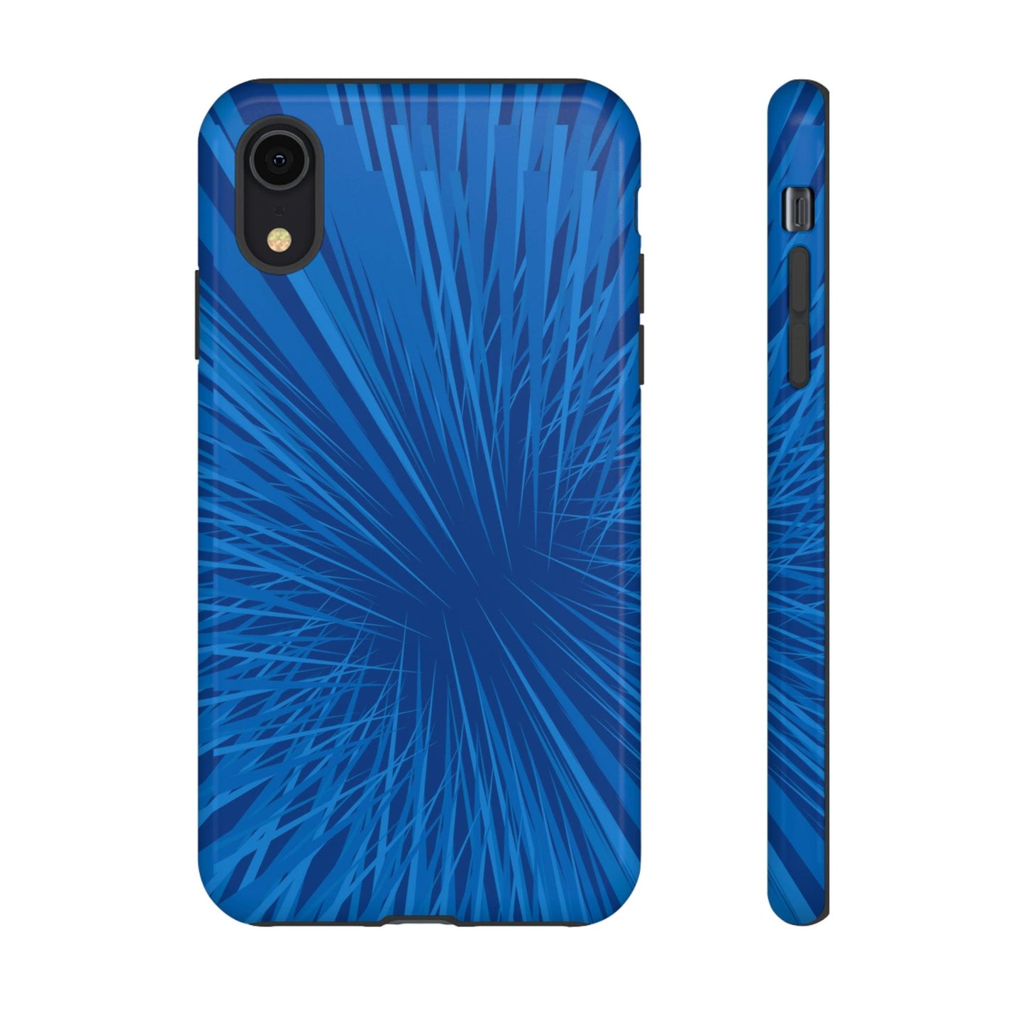 Phone Case-BLUE SHATTER | Tough-iPhone XR-Glossy-PhoneCaseBoss-Phone-Best-Phone-Cases