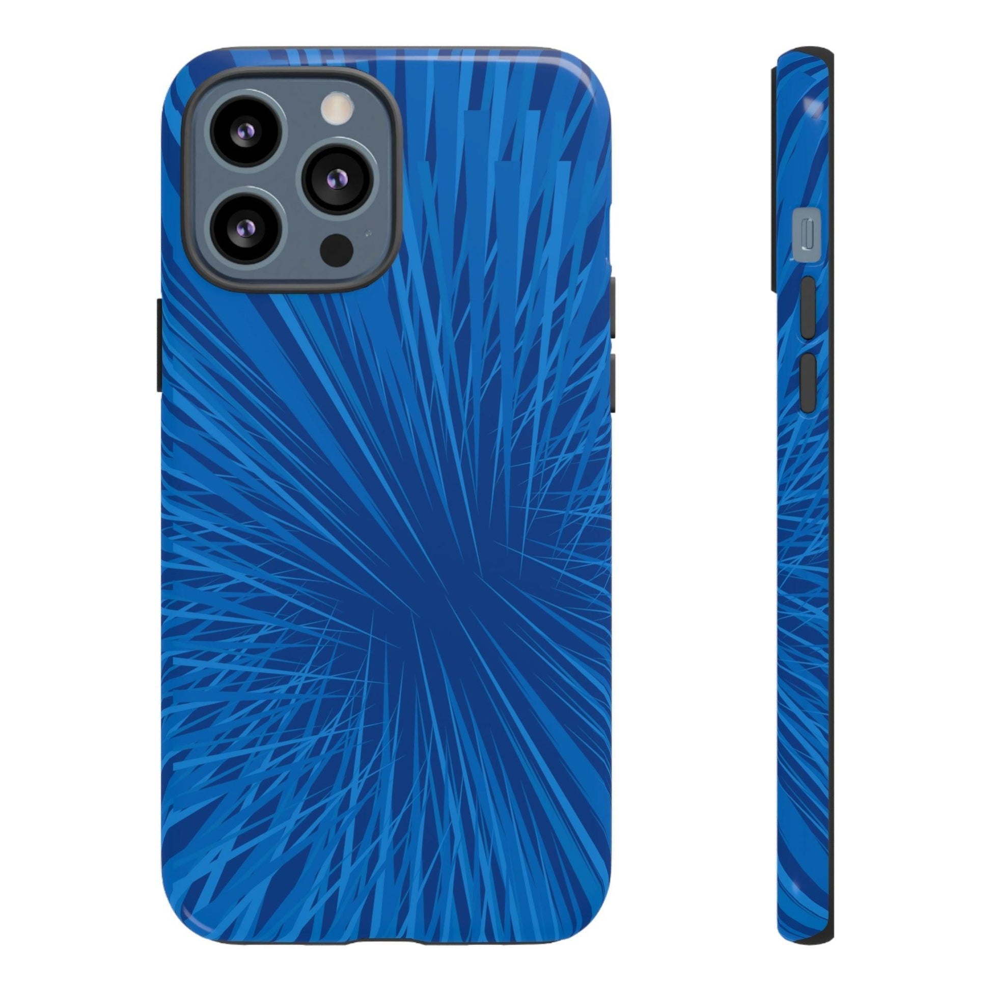 Phone Case-BLUE SHATTER | Tough-iPhone 13 Pro Max-Glossy-PhoneCaseBoss-Phone-Best-Phone-Cases