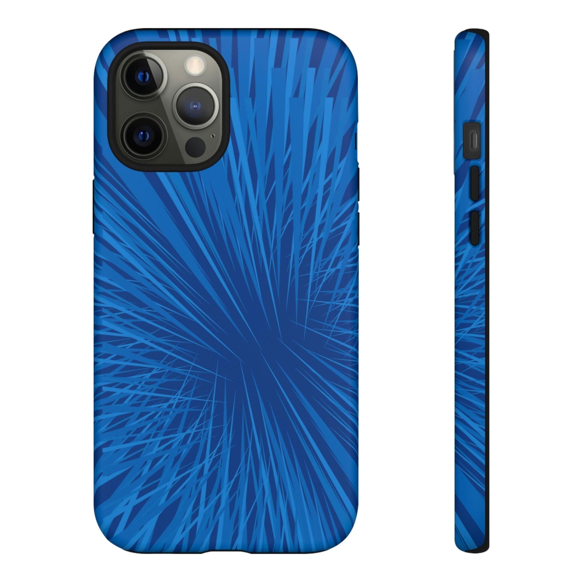 Phone Case-BLUE SHATTER | Tough-iPhone 12 Pro Max-Matte-PhoneCaseBoss-Phone-Best-Phone-Cases