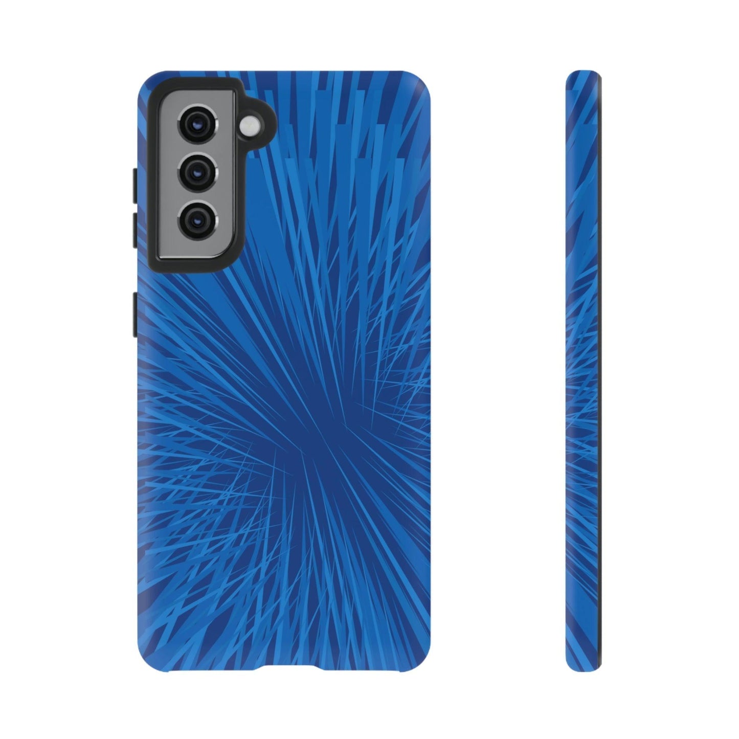 Phone Case-BLUE SHATTER | Tough-Samsung Galaxy S21-Matte-PhoneCaseBoss-Phone-Best-Phone-Cases