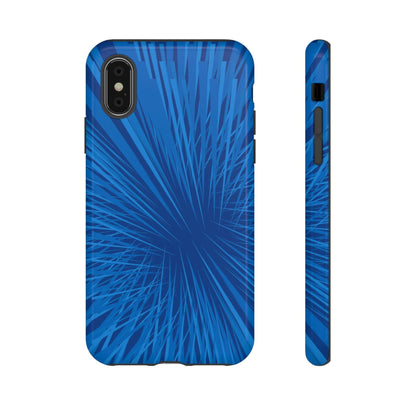 Phone Case-BLUE SHATTER | Tough-iPhone XS-Glossy-PhoneCaseBoss-Phone-Best-Phone-Cases