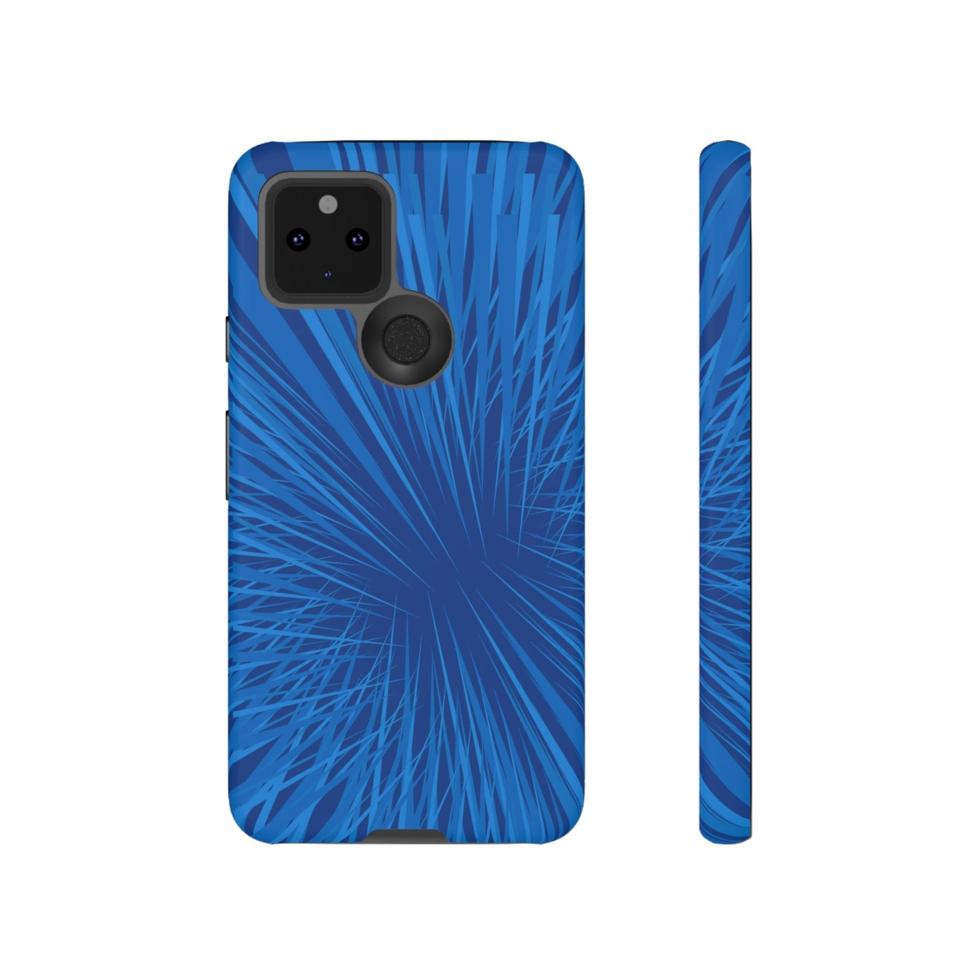 Phone Case-BLUE SHATTER | Tough-Google Pixel 5 5G-Matte-PhoneCaseBoss-Phone-Best-Phone-Cases