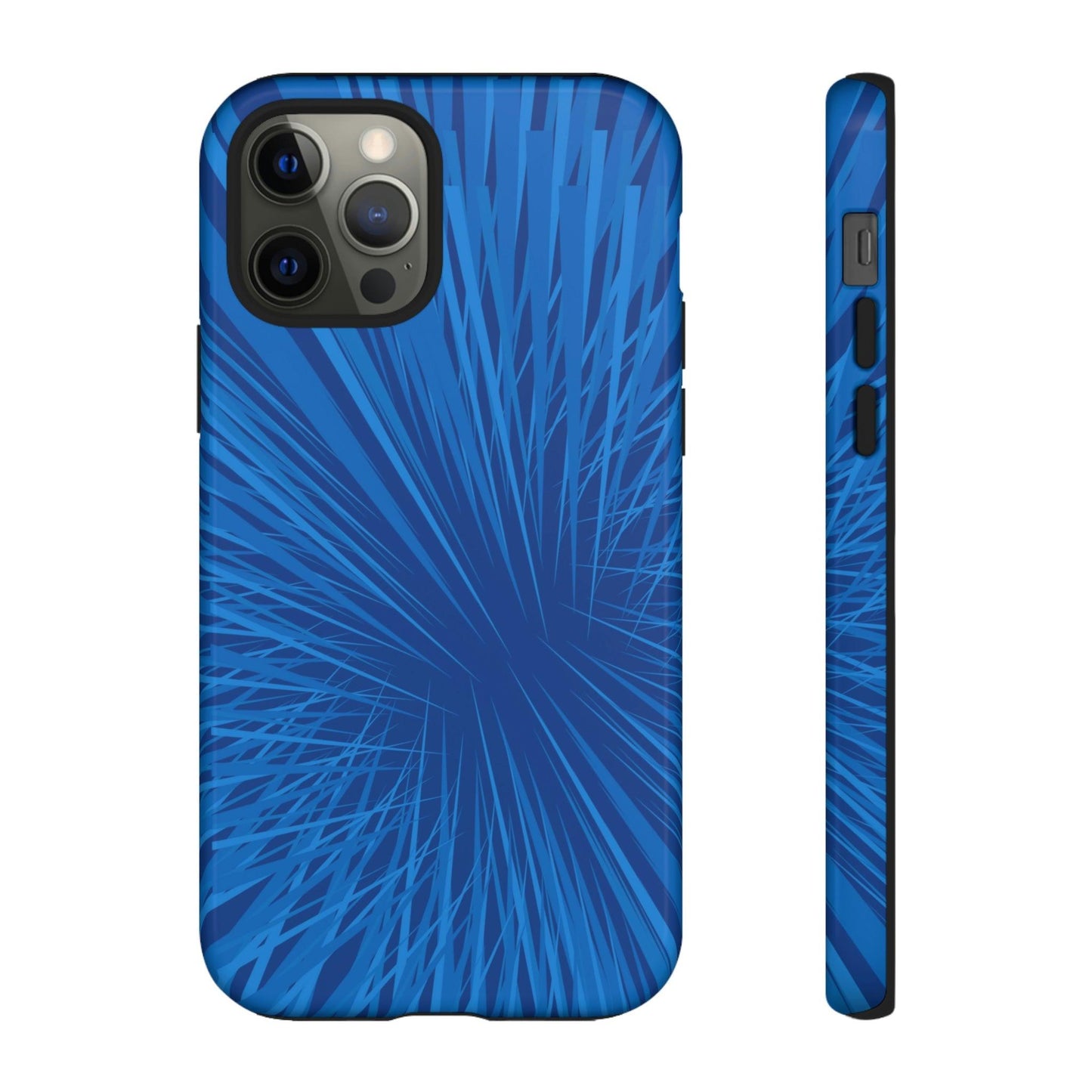 Phone Case-BLUE SHATTER | Tough-iPhone 12 Pro-Glossy-PhoneCaseBoss-Phone-Best-Phone-Cases