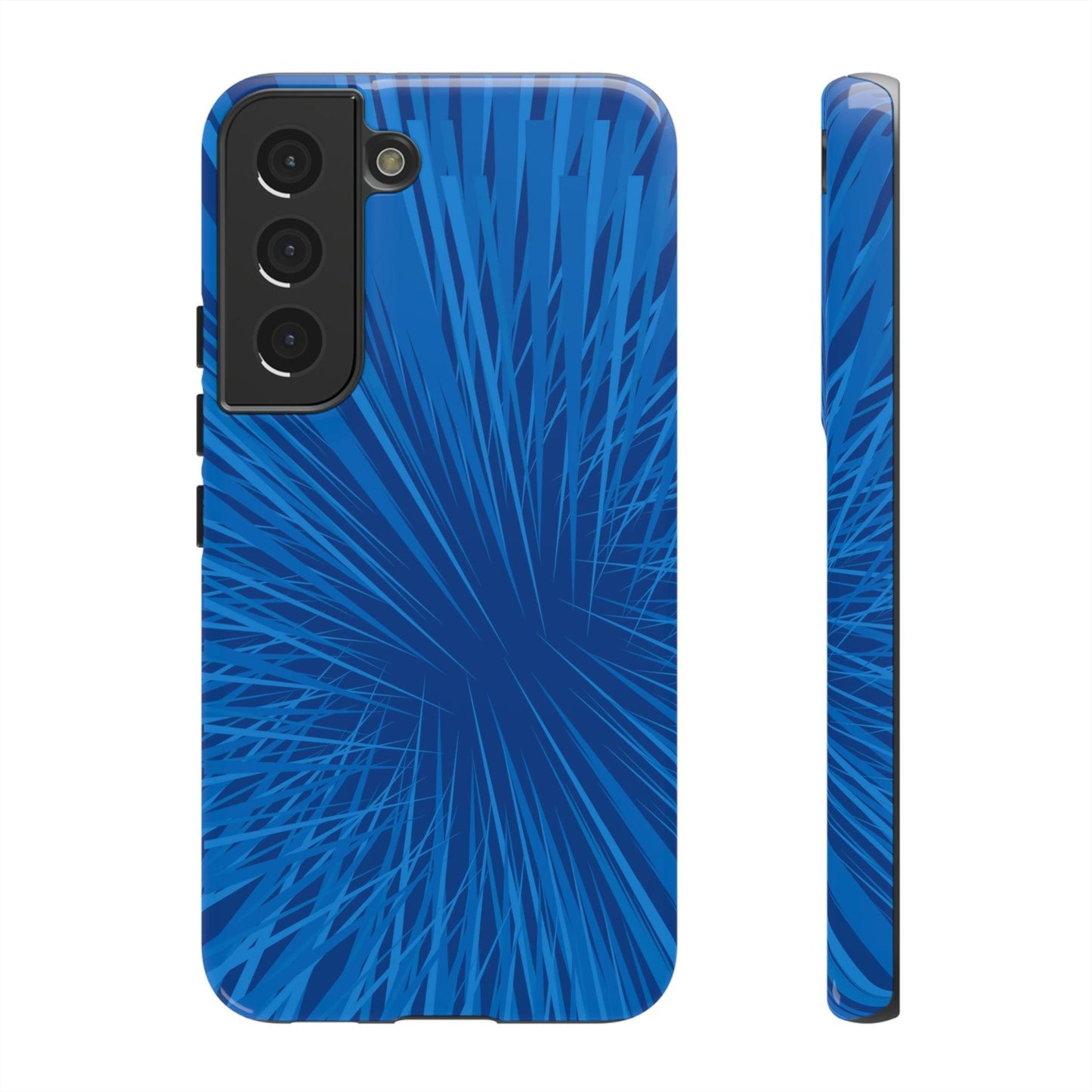 Phone Case-BLUE SHATTER | Tough-Samsung Galaxy S22-Glossy-PhoneCaseBoss-Phone-Best-Phone-Cases