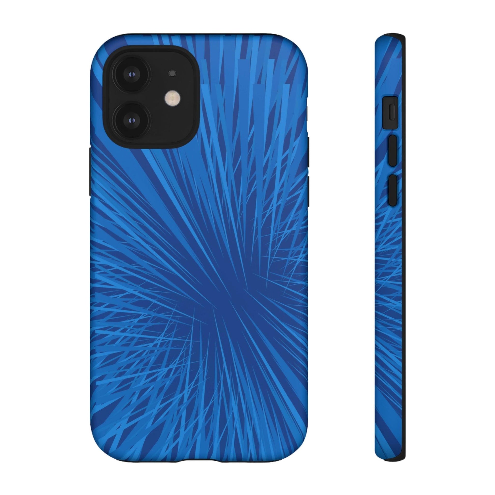 Phone Case-BLUE SHATTER | Tough-iPhone 12-Matte-PhoneCaseBoss-Phone-Best-Phone-Cases