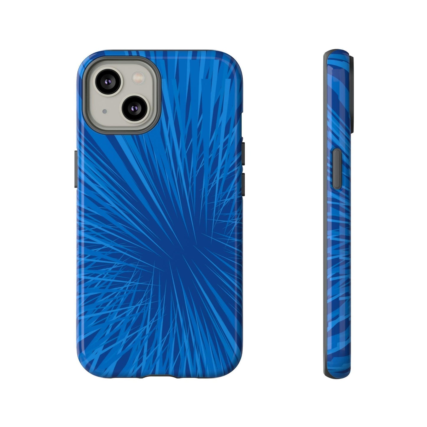 Phone Case-BLUE SHATTER | Tough-iPhone 14-Glossy-PhoneCaseBoss-Phone-Best-Phone-Cases