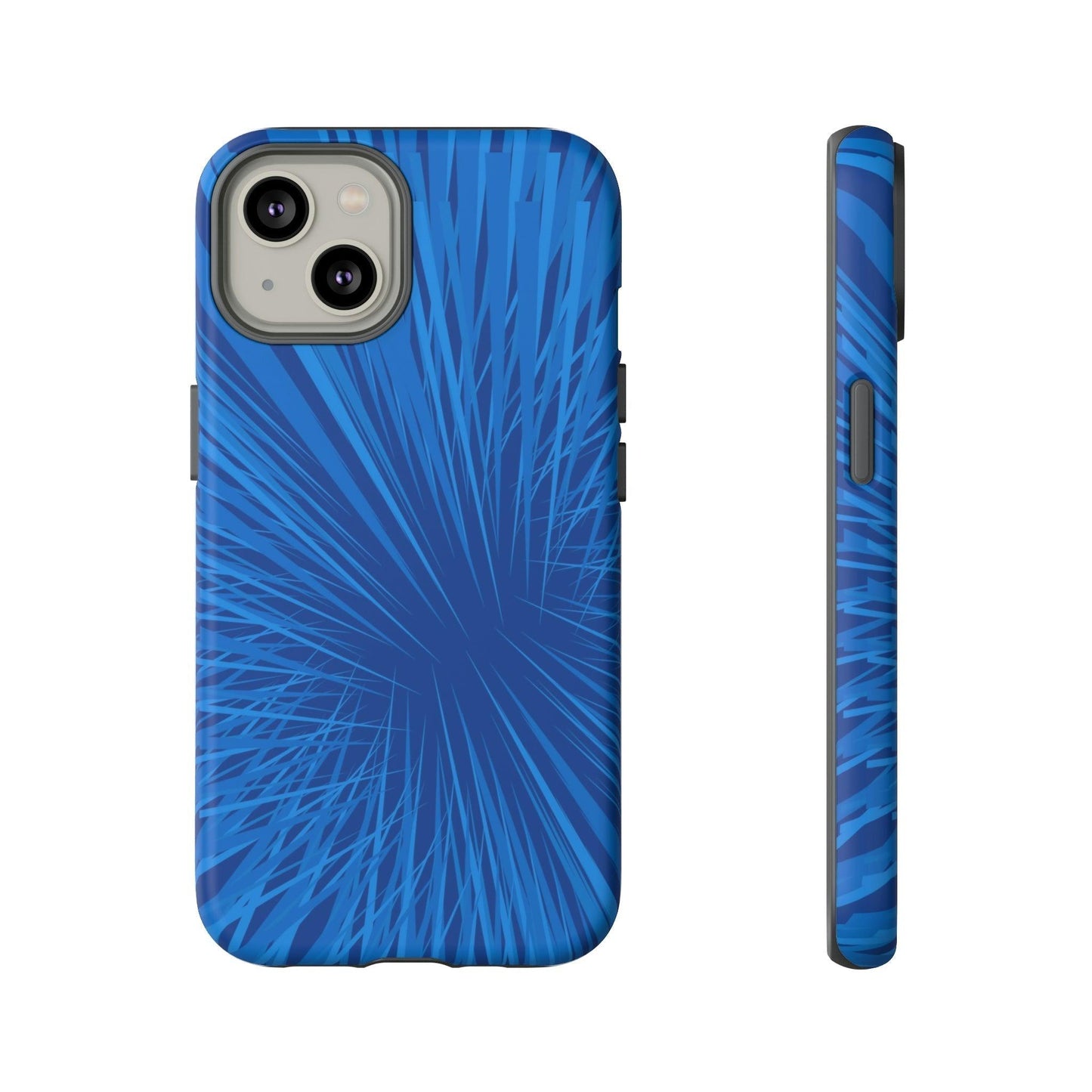 Phone Case-BLUE SHATTER | Tough-iPhone 14-Matte-PhoneCaseBoss-Phone-Best-Phone-Cases