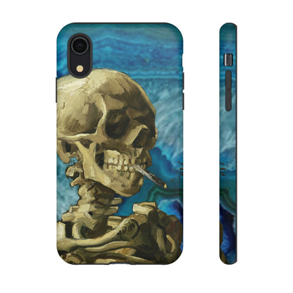 Phone Case-BLUE SKELETON | Tough-iPhone XR-Matte-PhoneCaseBoss-Phone-Best-Phone-Cases