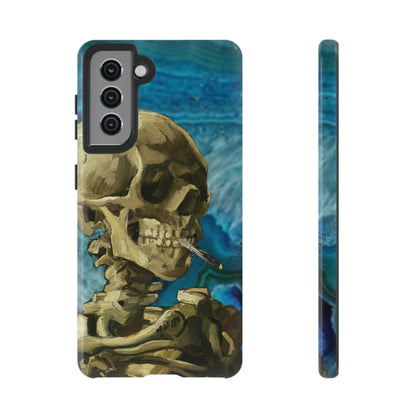 Phone Case-BLUE SKELETON | Tough-Samsung Galaxy S21-Glossy-PhoneCaseBoss-Phone-Best-Phone-Cases