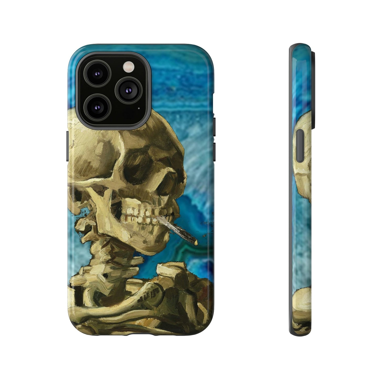 Phone Case-BLUE SKELETON | Tough-iPhone 14 Pro Max-Glossy-PhoneCaseBoss-Phone-Best-Phone-Cases