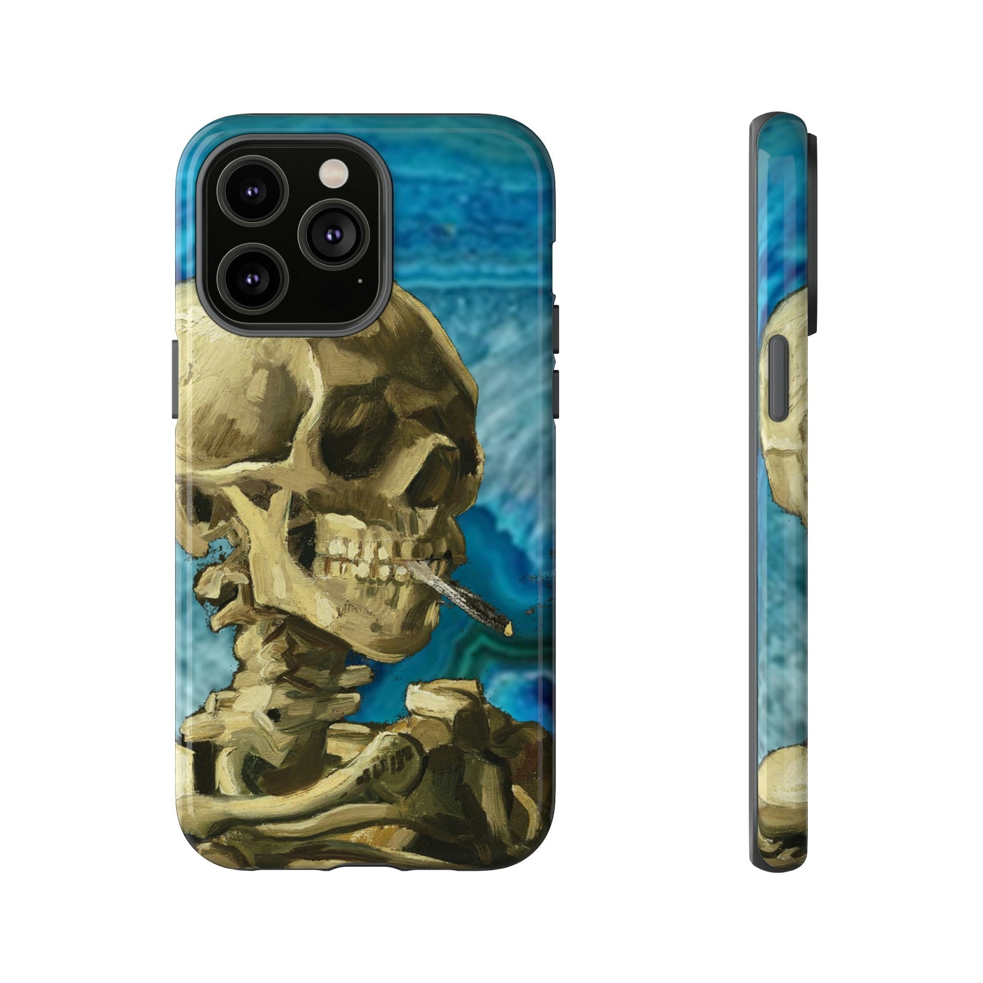 Phone Case-BLUE SKELETON | Tough-iPhone 14 Pro Max-Glossy-PhoneCaseBoss-Phone-Best-Phone-Cases