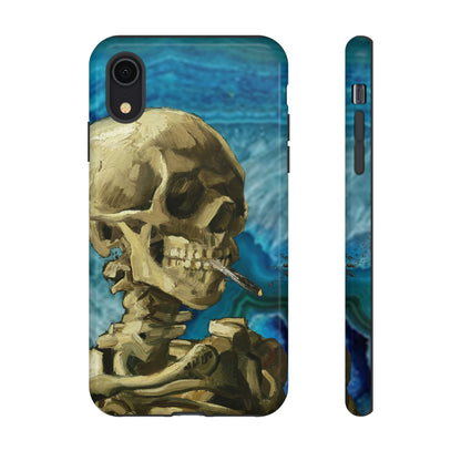 Phone Case-BLUE SKELETON | Tough-iPhone XR-Glossy-PhoneCaseBoss-Phone-Best-Phone-Cases