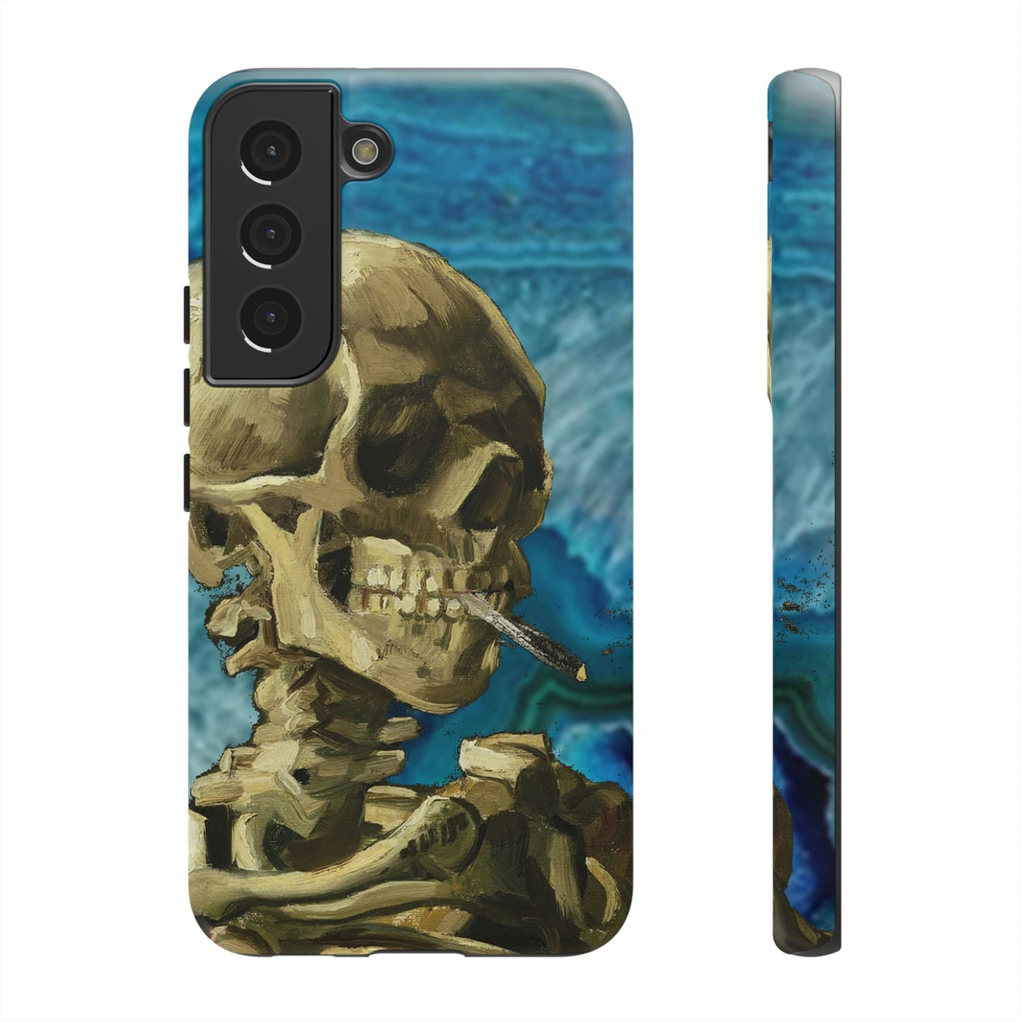 Phone Case-BLUE SKELETON | Tough-Samsung Galaxy S22-Matte-PhoneCaseBoss-Phone-Best-Phone-Cases