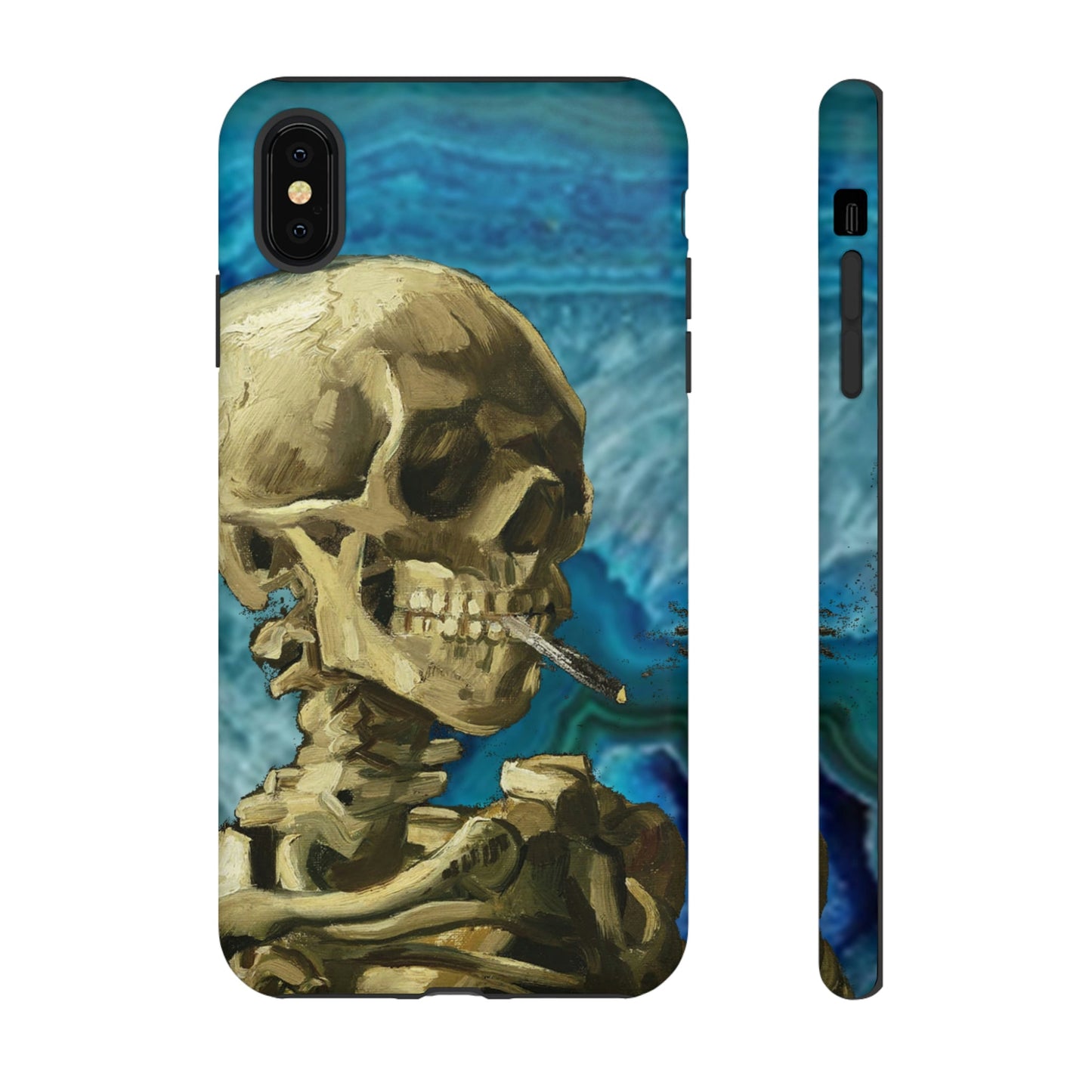 Phone Case-BLUE SKELETON | Tough-iPhone XS MAX-Matte-PhoneCaseBoss-Phone-Best-Phone-Cases