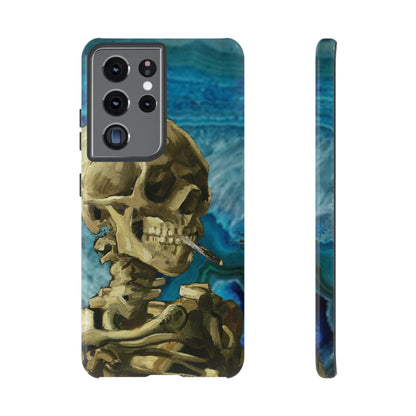 Phone Case-BLUE SKELETON | Tough-Samsung Galaxy S21 Ultra-Glossy-PhoneCaseBoss-Phone-Best-Phone-Cases