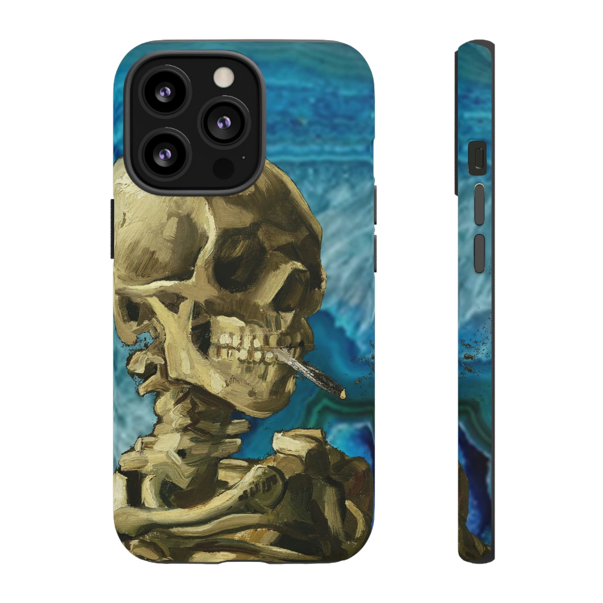 Phone Case-BLUE SKELETON | Tough-iPhone 13 Pro-Matte-PhoneCaseBoss-Phone-Best-Phone-Cases